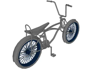 Lowrider Bicycle 3D Model