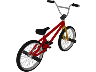 BMX Flame Bike 3D Model