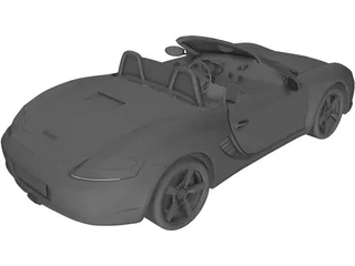 Porsche Boxster (2004) 3D Model