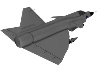 Saab 35 Draken 3D Model