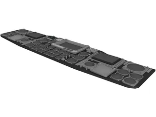 Sikorsky MH-53 Main Instrument Panel 3D Model