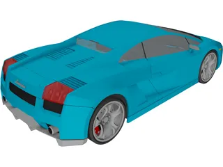 Lamborghini Gallardo (2008) 3D Model