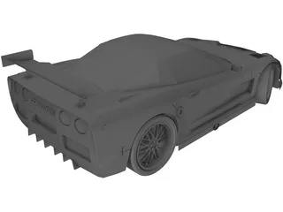 Chevrolet Corvette C6-R 3D Model