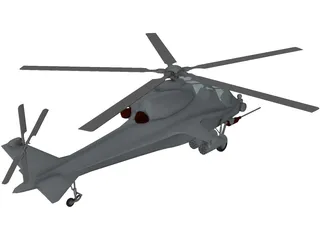 CAIC WZ-10 Gunship 3D Model