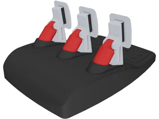 Logitech G25 Pedals 3D Model