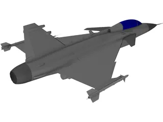 Saab JAS-39 Gripen 3D Model