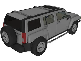 Hummer H3 3D Model