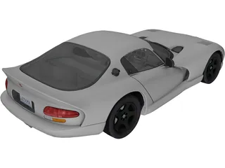 Dodge Viper GTS (1998) 3D Model