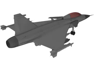 Saab Jas-39 Gripen 3D Model