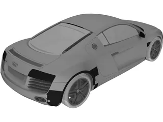 Audi R8 3D Model