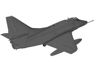 A-4 Skyhawk 3D Model