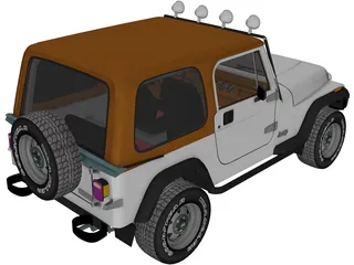 Jeep Wranger 3D Model