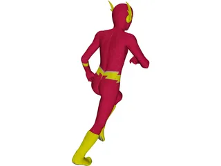 Flash Super Hero 3D Model