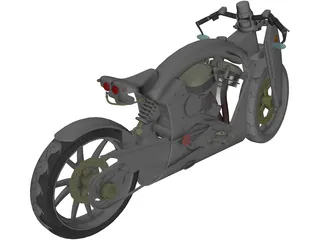 Motorcycle Yokohama 3D Model