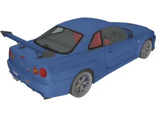 Nissan Skyline GT-R 3D Model