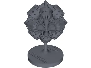 Mendell Brain Gear 3D Model