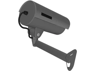 Sony Colour CCTV Security Camera 3D Model