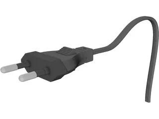 Plug Two-Pin 3D Model