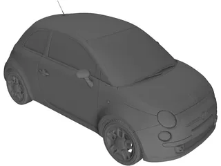 Fiat 500 3D Model