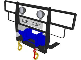 Winch Plate 3D Model