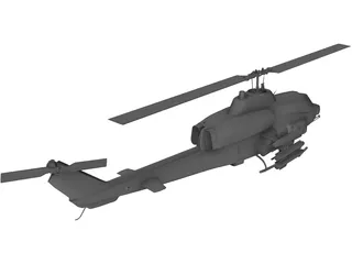 Bell AH-1 Cobra 3D Model