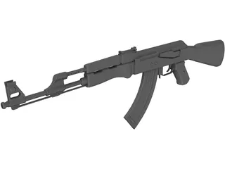 AK-47 3D Model