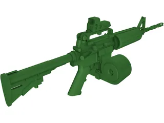 M4A1 3D Model