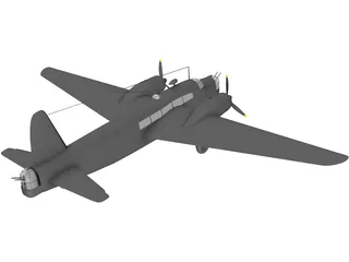 Vickers Wellington MK.III 3D Model