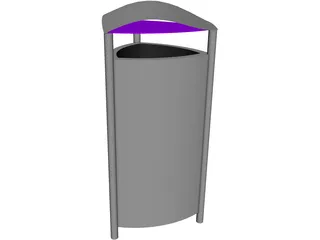 Trash Can 3D Model