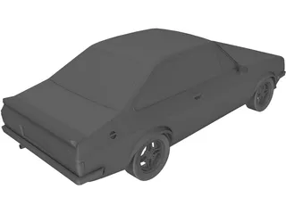 Ford Escort MK2 3D Model