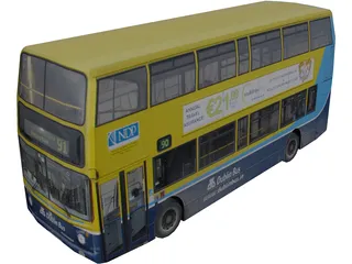 Dublin Bus 3D Model