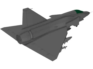 SAAB AJ-37 Viggen 3D Model
