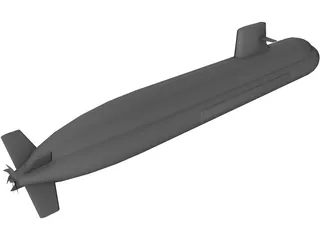 Soyru Class Submarine 3D Model