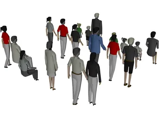 People Collection 3D Model