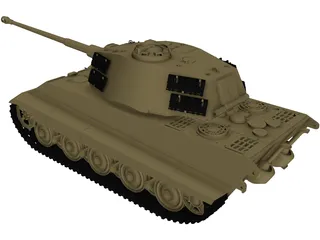 King Tiger 3D Model