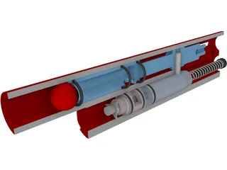 Spyder Paintball Gun Guts 3D Model