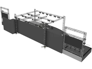 Concert Stage 3D Model