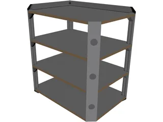 Stereo Rack 3D Model