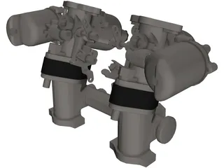 Carburetor SU HS2 3D Model