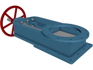 Gate Valve 3D Model