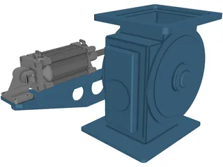 Silo Discharge Valve 3D Model