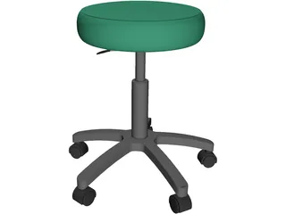 Exam Stool 3D Model