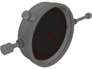 Plunger Dial Indicator 3D Model