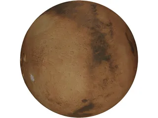 Planet Mars 3D Model