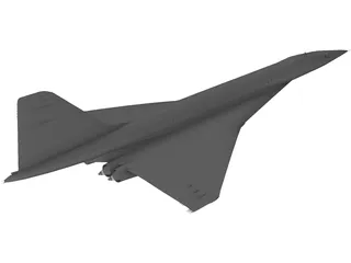 Tupolev Tu-144 3D Model