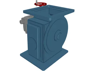 Silo Flow Control Valve 3D Model