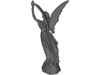 Angel Lucy Classical Statue 3D Model