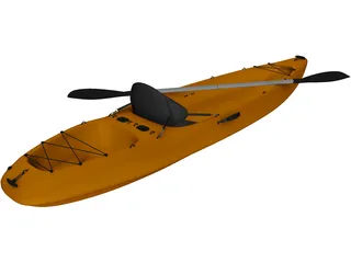 Kayak Canoe 3D Model