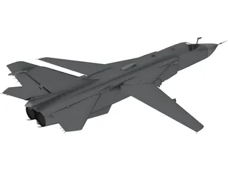 Sukhoi Su-24M Fencer 3D Model