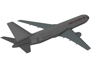 Boeing 767 Air Canada [+Interior] 3D Model